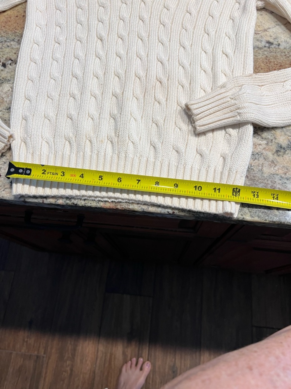 Ralph Lauren V-Neck Sweater in Cream - Picture 6 of 8